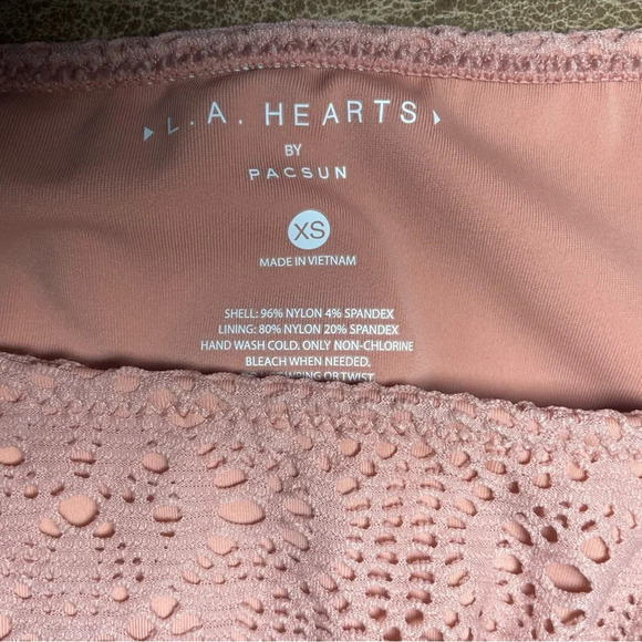 LA Hearts by PacSun Pink Crochet Bikini Bottom NWT - Picture 3 of 5
